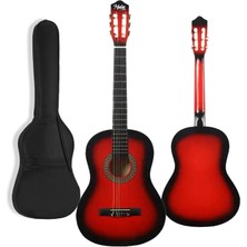 Midex CG-270RD Kırmızı Renk Klasik Gitar 4/4 Yetişkin Boy Sap Ayarlı Full Set