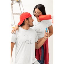 Populus Dilek Tutan Sevgili/çift/arkadaşlık 2'li Tişört Seti