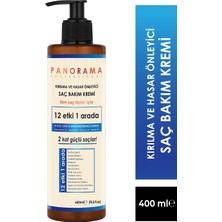 Panorama Professional Kırılma ve Hasar Önleyici Bakım Seti 2 Kat Güçlü Saçlar 12 Etki 1 Arada 400 ml Şampuan + 400 ml Saç Bakım Kremi 2'li Set