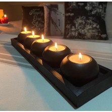 Mor Villa El Yapımı 5'li Set,Mumluk,Dekoratif Mumluk,Tealight Mumluk,Hediyelik Eşya