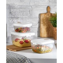 Microlife 32 Parça Organizer Saklama Kabı Standlı Servis Seti Düzenleyici Kulplu Saklama Kabı 8lt ve 4lt