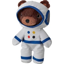 IKEA Aftonsparv 28 cm Çıkarılabilir Astronot Giysili Ayı Yumuşak Peluş Oyuncak Meridyendukkan 28 cm