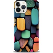 gmotp iPhone 14 Pro Max Kılıf Hd Baskılı - Renkli Taşlar