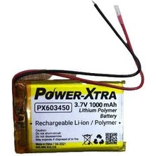 Power-Xtra 3.7V 1000MAH Li-Po Pil (Lityum Polimer Pil) - Devreli