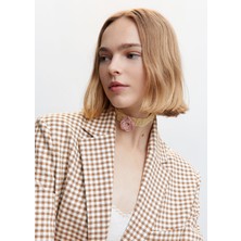 Mango Gingham Blazer