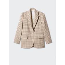 Mango Gingham Blazer