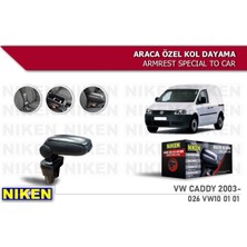 Volkswagen Caddy 2003-2017 Kol Dayama Kolçak Geçmeli ABS Siyah