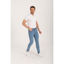 Shef Denım Mavi Slim Fit Erkek Kot Pantolon