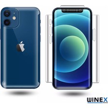 Winex Apple iPhone 15 Ile Uyumlu Ön-Arka Darbe Emici Hd Ekran Koruyucu Kaplama