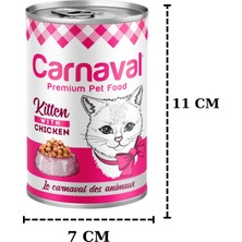 Carnaval Premium Yavru Kedi Konservesi Tavuklu 400 gr x 24 Adet