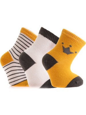 Be Cool Bolero Desenli 3lü Soket Çorap Erkek Bebek