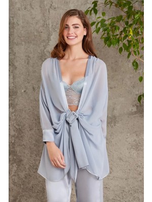 Pierre Cardin Saten Dörtlü Gelin Çeyiz Seti 7025 - Mist