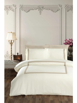 Silkarea Buckingham V/1 Nevresim Takımı King Size Krem-Bej