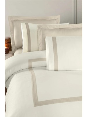 Silkarea Buckingham V/1 Nevresim Takımı King Size Krem-Bej