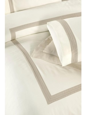 Silkarea Buckingham V/1 Nevresim Takımı King Size Krem-Bej