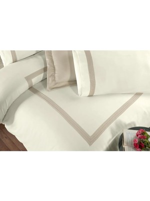 Silkarea Buckingham V/1 Nevresim Takımı King Size Krem-Bej