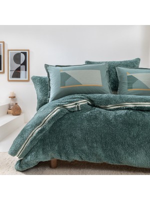 Yataş Coverme Dasha Tek Kişilik Battaniye Nevresim Takımı - Petrol