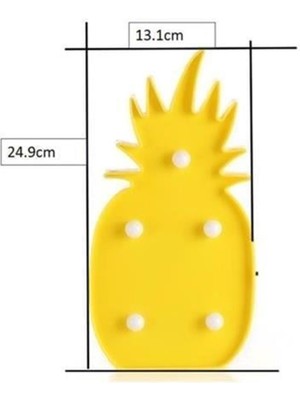 Muditam Ananas Şeklinde Ledli Dekoratif Eğlenceli Çocuk Gece Lambası