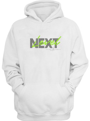 The Wert Unisex Next Level Baskılı Beyaz Normal Kalıp Şardonlu Kalın Sweatshirt
