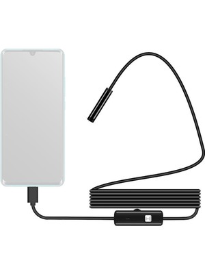 Angel Eye AE-1002 Endoskop Yılan Kamera 2m Ayarlanabilir LED Aydınlatma ile Suya Dayanıklı