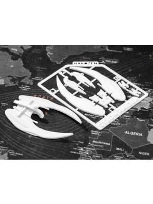 Internos Design 3’lü Battle Galactica Cylon Raider Uzay Gemisi Maketi Kit Kartı Seti