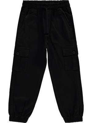 Civil Boys Erkek Çocuk Kot Pantolon 6-9 Yaş Desenli Siyah Pamuklu Konforlu Model