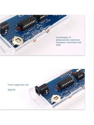 Sunshinee Dijital LED Elektronik Çalar Saat Dıy Kiti Lehimleme Dört LED Dijital Saat Yapımı Gevşek Parçalar (Yurt Dışından)