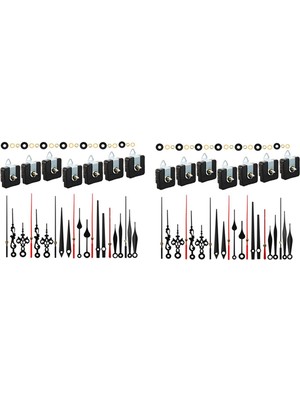 Sunshinee 14 Takım Quartz Saat Hareket Mekanizması, Sessiz Kısa Şaftlı Saat Mekanizmaları, Ibreli, Duvar Saati Mekanizma Parçaları (Yurt Dışından)
