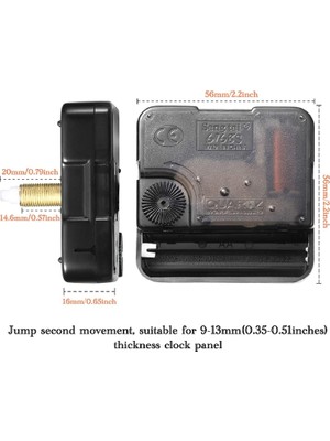 Sunshinee Uzun Şaft Saat Hareketleri Saat Eller Mekanizması Yüksek Tork Mekanizması 5 Farklı Çift Dıy Saat Tamir Parçaları (Yurt Dışından)