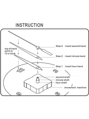 Sunshinee Duvar Saati Hareketi Mekanizması Clockwork Kuvars Duvar Saati Hareketi Onarım Parçaları Dıy Saat Değiştirme (Yurt Dışından)
