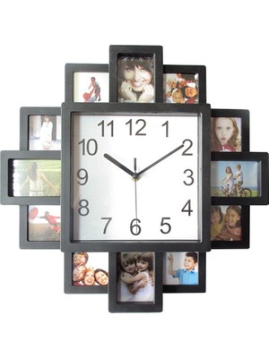 Sunshinee Fotoğraf Çerçevesi Duvar Saati Yeni Diy Modern Tasarım Sanat Resim Saat Oturma Odası Ev Dekor Horloge (Yurt Dışından)