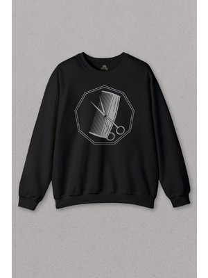 So Cool Kuaför Makas Tarak Saç Sakal Berber Barber Baskılı Sweat