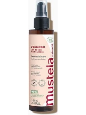 Mustela Çok Amaçlı Bakım Losyonu 200 ml Hamilelik Sonrası Çatlak Önleyici Organik Vegan Hassas Ciltler