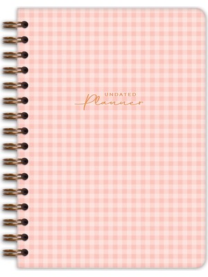 Matt Notebook A5 Spiralli Motivasyon Sayfalı Süresiz Planlayıcı Ajanda 112 Yaprak Pötikare