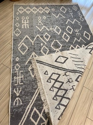 Stay With Love Kilim Çift Taraflı Pamuklu Dokuma Yıkanabilir Iskandinav Kilim