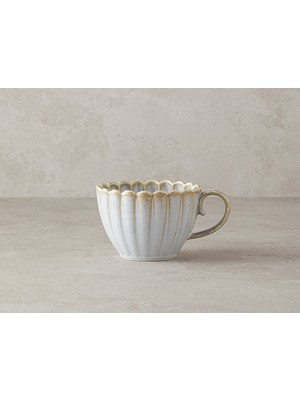 English Home Fiore New Bone China Kupa 350 ML Gri