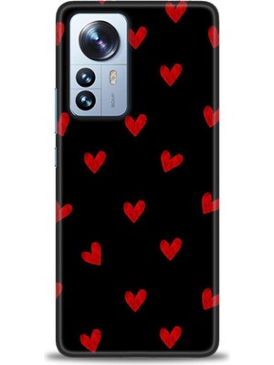 gmotp Xiaomi Mi 13 Lite Kılıf Hd Baskılı Kılıf - Kırmızı Kalpler