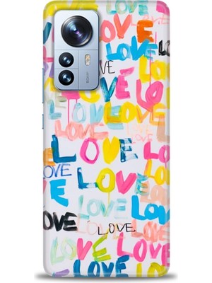 gmotp Xiaomi Mi 12 Lite Kılıf Hd Baskılı Kılıf - Renkli Love