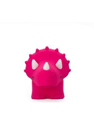 Dhink Silikon Gece Lambası  Triceratops Pembe