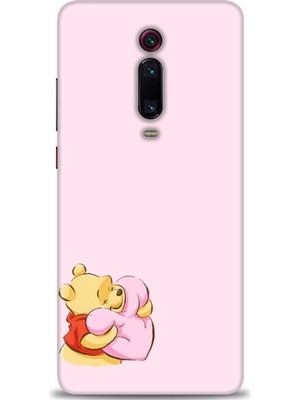 gmotp Xiaomi Mi 9t Kılıf Hd Baskılı Kılıf - Winnie The Pooh Kalpli