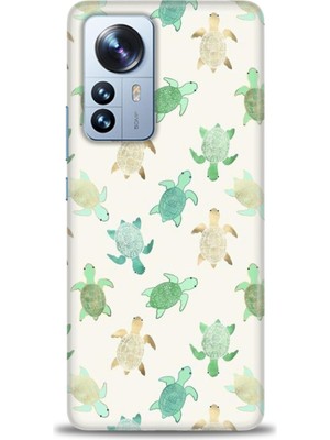 gmotp Xiaomi Mi 12 Pro Kılıf Hd Baskılı Kılıf - Minik Kaplumbağalar