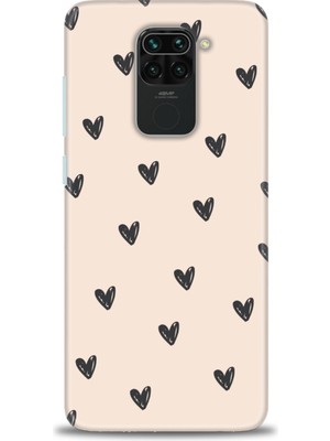 gmotp Xiaomi Redmi Note 9 Kılıf Hd Baskılı Kılıf - Minik Kalpler