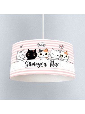 instababyrooms Çocuk Odası Dijital Baskılı Tekli Modern Sarkıt Avize Special Model 0062