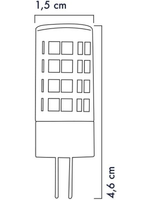 Heka ERD-288 Mısır Şeffaf 5W Üç Renkli G4 LED Ampul