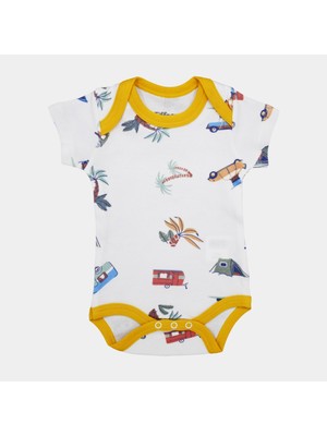 Tiffany Baby Caravan Theme Yarım Kol Bebek Body 12008