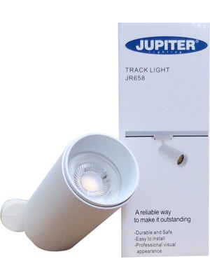 Jupiter Jüpiter S.ü. Beyaz Monofaze Soketli Ray Spot JR658B