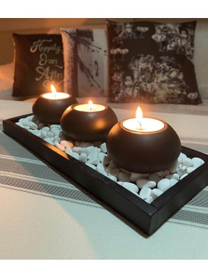 Mor Villa El Yapımı 3'lü Set,Mumluk,Dekoratif Mumluk,Tealight Mumluk,Hediyelik Eşya