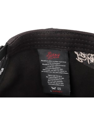 Black Börk  V1 Baseball Aslan - 7 Kod Logolu  Siyah Cordura Kumaş Şapka