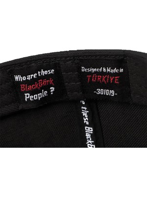 Black Börk  V1 Baseball Aslan - 7 Kod Logolu  Siyah Cordura Kumaş Şapka