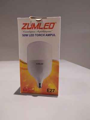 zumled 50W LED Torch Ampul Beyaz